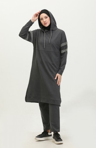 Hooded Tracksuit Set 3025-05 Anthracite 3025-05