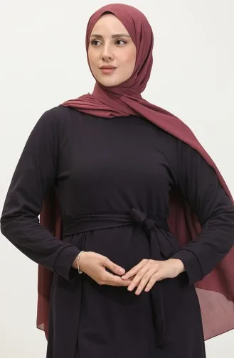 Ensemble Deux Pièces Tunique Pantalon Fendu 0664-10 Pourpre 0664-10