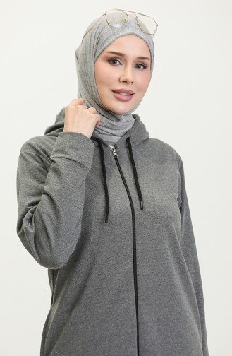 Two Piece Tracksuit Set 24002-04 Gray Black 24002-04