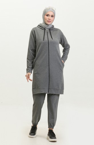Two Piece Tracksuit Set 24002-06 Gray 24002-06