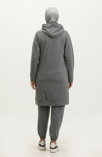 Two Piece Tracksuit Set 24002-06 Gray 24002-06