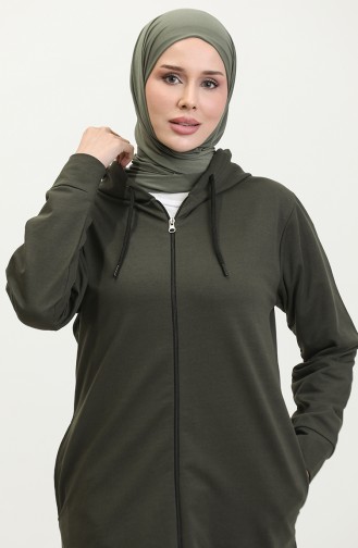 Hooded Sweatshirt 24003-02 Khaki 24003-02