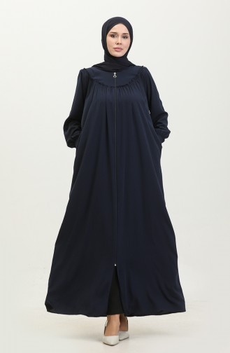 Gıpeli Abaya A Fermeture 5071-02 Bleu Marine 5071-02