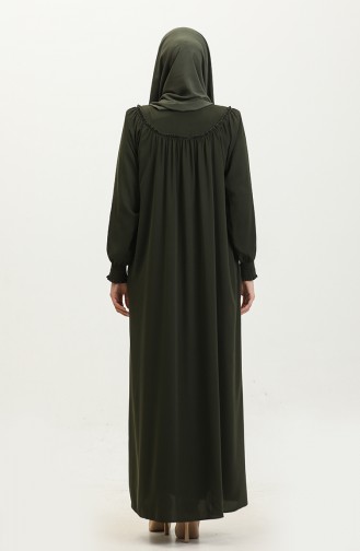 Gıppeli Abaya Met Ritssluiting 5071-03 Kaki 5071-03