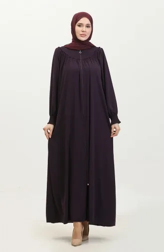 Gıpeli Abaya Met Ritssluiting 5071-04 Pruim 5071-04