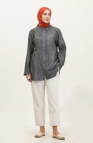 Authentisches Blusenshirt 0311-07 Grau 0311-07