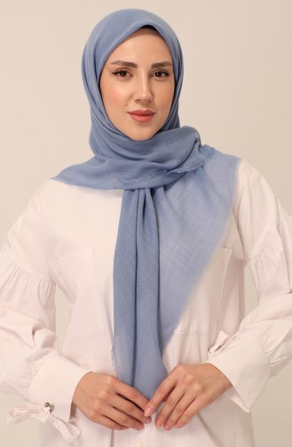 Plain Scarf 90155-40 Blue 90155-40