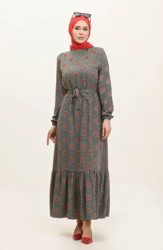 فستان سادة 0369-03 أسود 0369-03