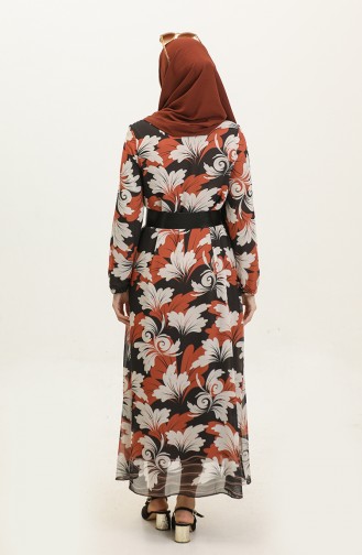 Grote Maten Chiffonjurk Zwart 7819 905