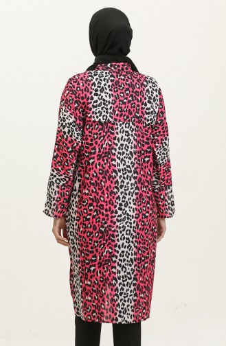 Leopard Patterned Tunic Fuchsia T1674 882