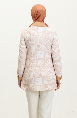 Printed Shirt Tan T1683 990