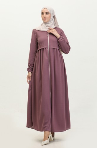 Zippered Abaya 0569-09 Lilac 0569-09