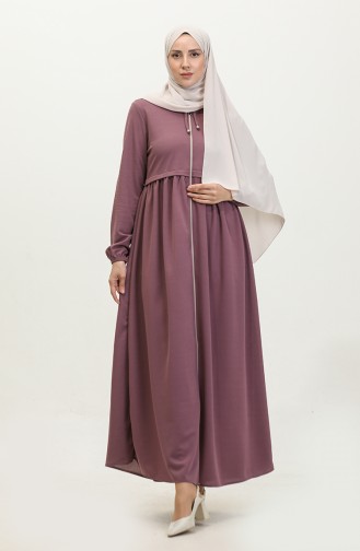 Abaya A Fermeture 0569-09 Lilas 0569-09