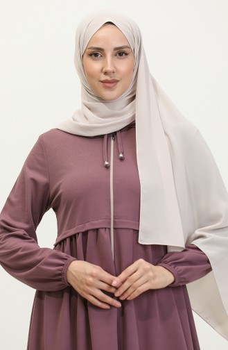 Abaya A Fermeture 0569-09 Lilas 0569-09