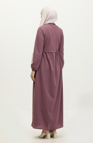 Zippered Abaya 0569-09 Lilac 0569-09