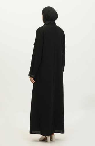 Hande Plus Size women s Abaya 3012-01 Black 3012-01
