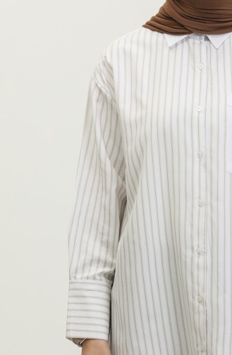 Chemise A Rayure Garnie 4815-03 Vison 4815-03