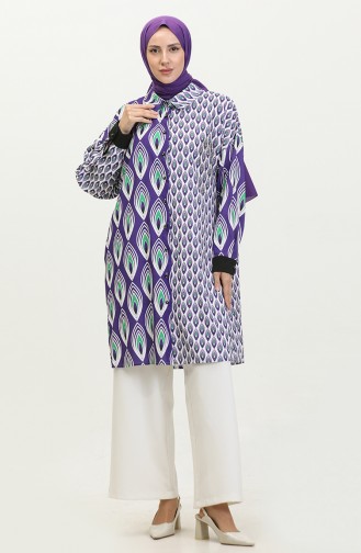 Tunique à Motifs Grande Taille Violet G3142 1000