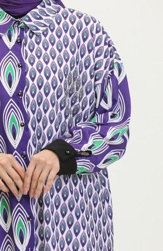 Tunique à Motifs Grande Taille Violet G3142 1000