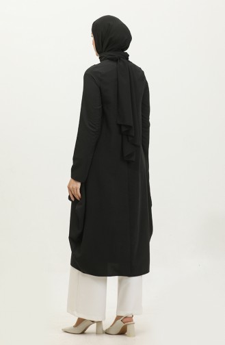 Pul Detaylı Tunik Siyah T1693