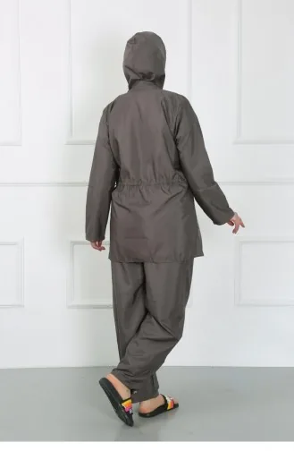 Akbeniz Plus Size Hijab Großer Badeanzug Geräuchert 44010 4624