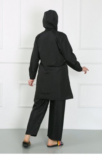 Akbeniz Maillot De Bain Hijab Grande Taille Noir 44020 4627