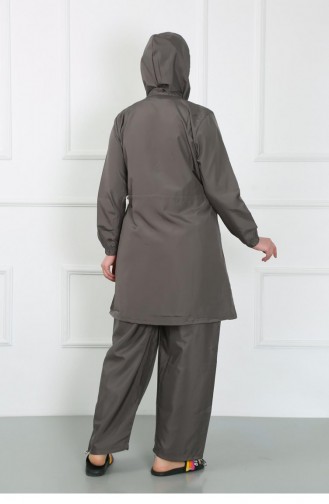 Akbeniz Plus Size Hijab-badpak Gerookt 44020 4629