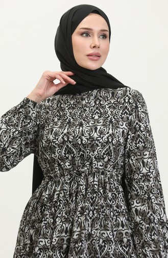 Robe Viscose Colorée 0376-03 Noir 0376-03
