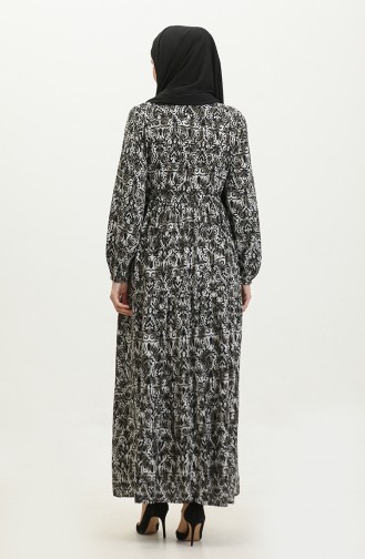 Robe Viscose Colorée 0376-03 Noir 0376-03