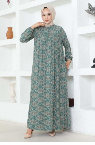 7101Sgs Robe Viscose Robe Vert 16964