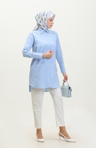 Buttoned Tunic 4820-08 Blue 4820-08