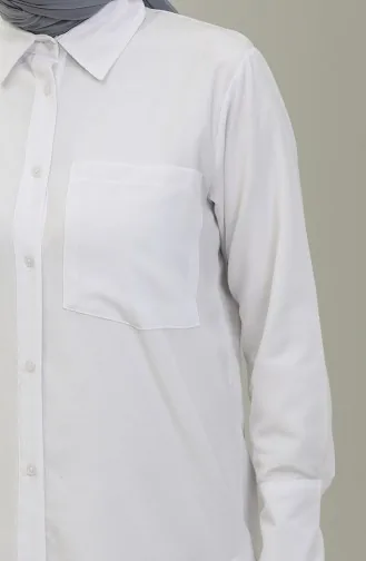تونيك بأزرار 4820-09 أبيض 4820-09