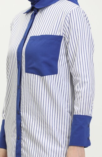 Striped Garnished Tunic 4821-01 Saks 4821-01