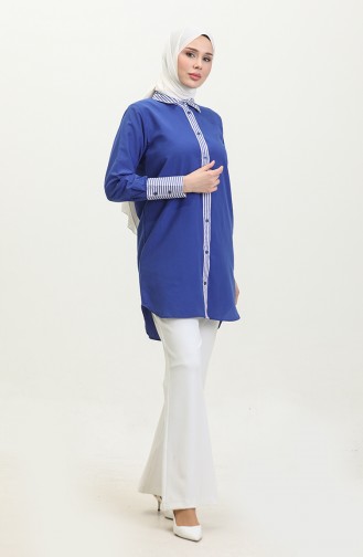 Striped Garnished Tunic 4823-01 Saks 4823-01