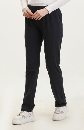 Tweedraads Joggingbroek 23004-03 Donker Marineblauw 23004-03