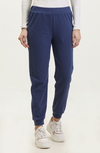 Elastic waist Sweatpants 23101-09 İndigo 23101-09