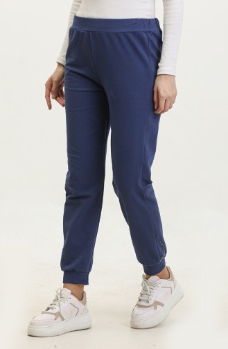 Elastic waist Sweatpants 23101-09 İndigo 23101-09