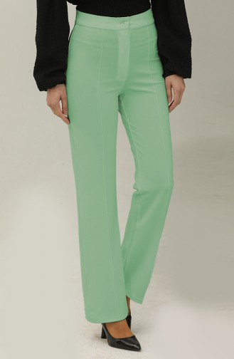 Cıma Pantalon Classique Détaillé 10012-06 Çağla Vert 10012-06