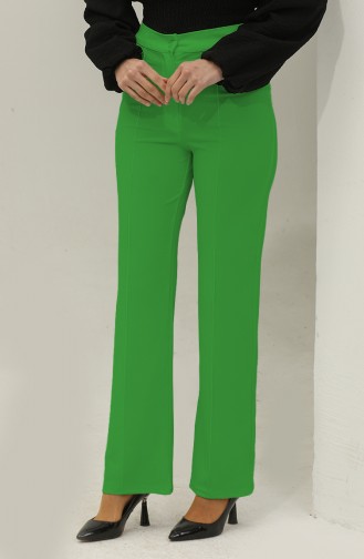 Cıma Detaylı Klasik Pantolon 10012-07 Yeşil