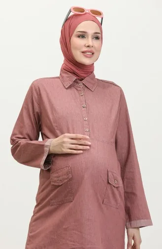 تونيك بجيب للحوامل 2700127-01 وردي فاتح 2700127-01