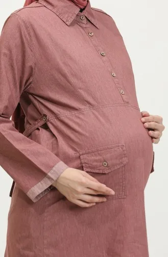 تونيك بجيب للحوامل 2700127-01 وردي فاتح 2700127-01