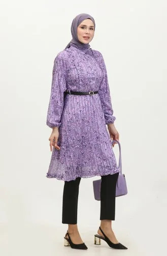 Ruffle Detailed Tunic Lilac T1572 892