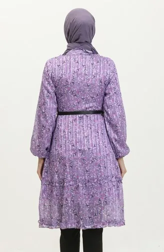 Ruffle Detailed Tunic Lilac T1572 892
