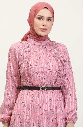 Ruffle Detailed Tunic Pink T1572 893