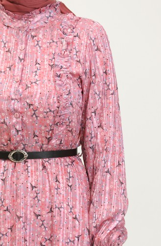 Ruffle Detailed Tunic Pink T1572 893