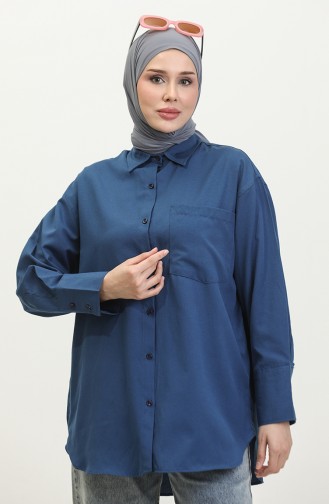 Tuniek Met Zakken 4805-01 Licht Marineblauw 4805-01