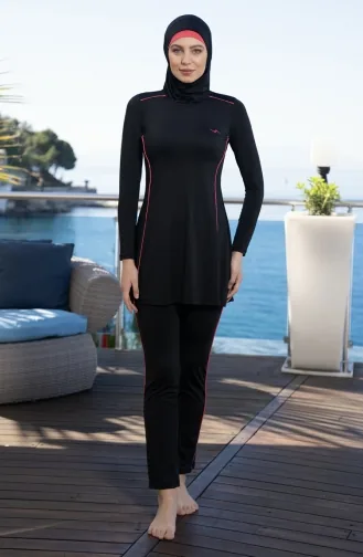 Tam Kapalı Tesettür Mayo 22900ES-02 Siyah