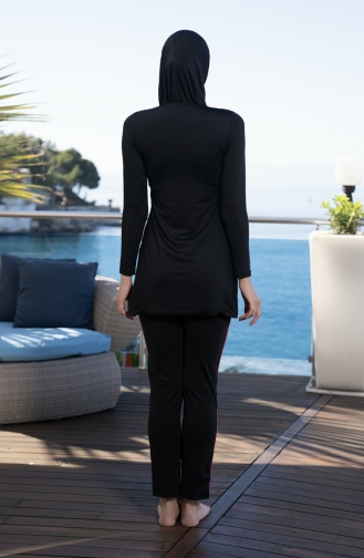Full Covered Hijab Swimsuit 22900ES-02 Black 22900ES-02