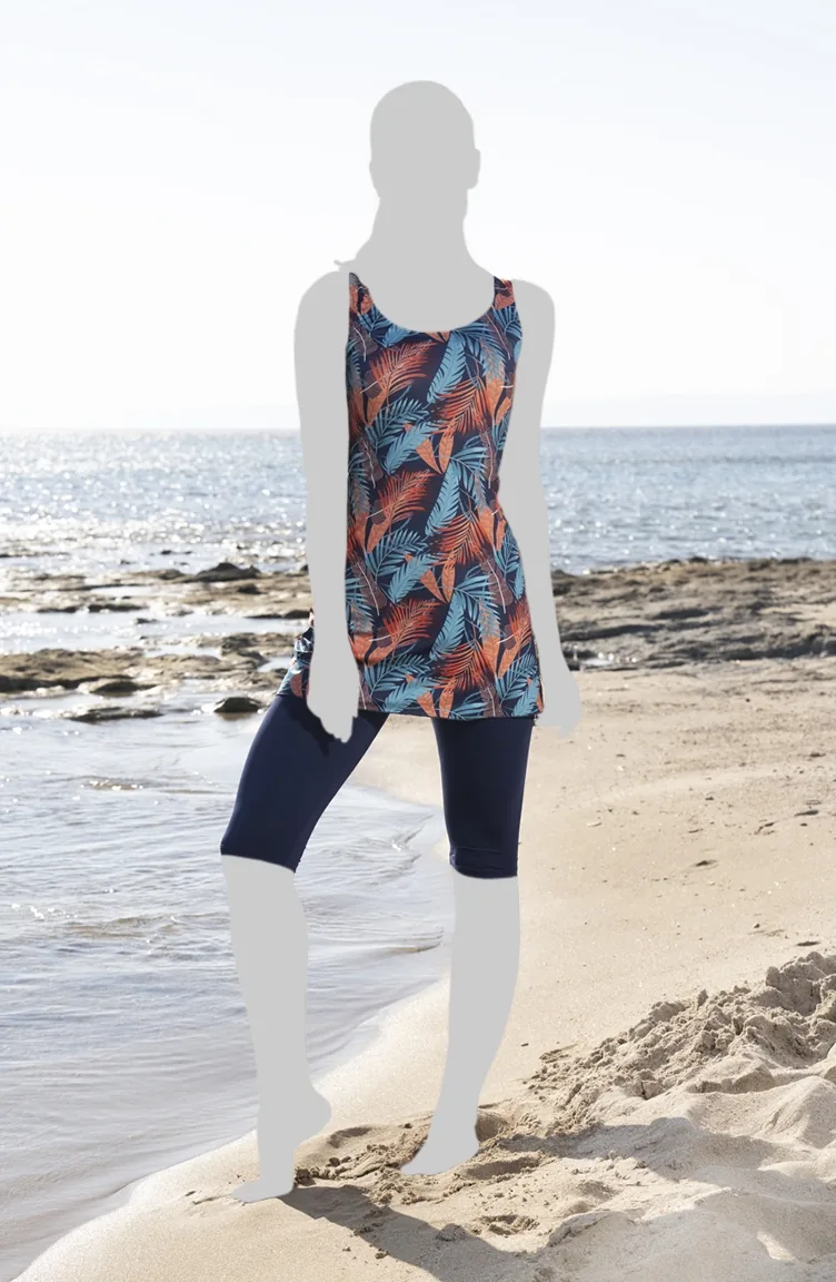 Tights Dress Swimsuit 23610E-01 Navy Blue 23610E-01