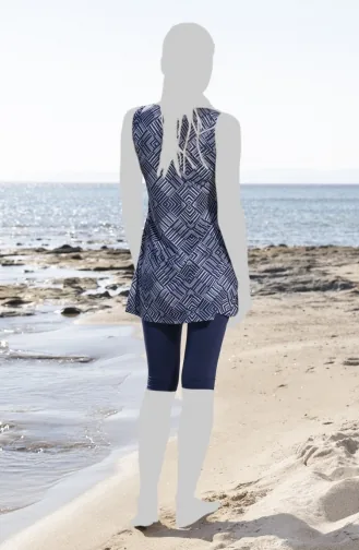 Tights Dress Swimsuit 23703E-02 Navy Blue 23703E-02